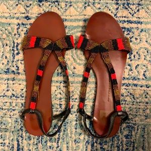Dolce Vida Beaded Strappy Sandal